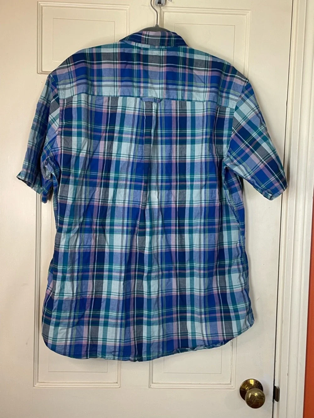 Seaside Pendleton Plaid Men Size XL Preppy Blue Pink Travel Beach Resort - Picture 4 of 7